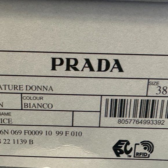 PRADA Logo Patent Leather Square Toe Ankle Strap Flat Ballerina Flat Sho… - Picture 16 of 16